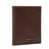 Kožený cardholder Brown