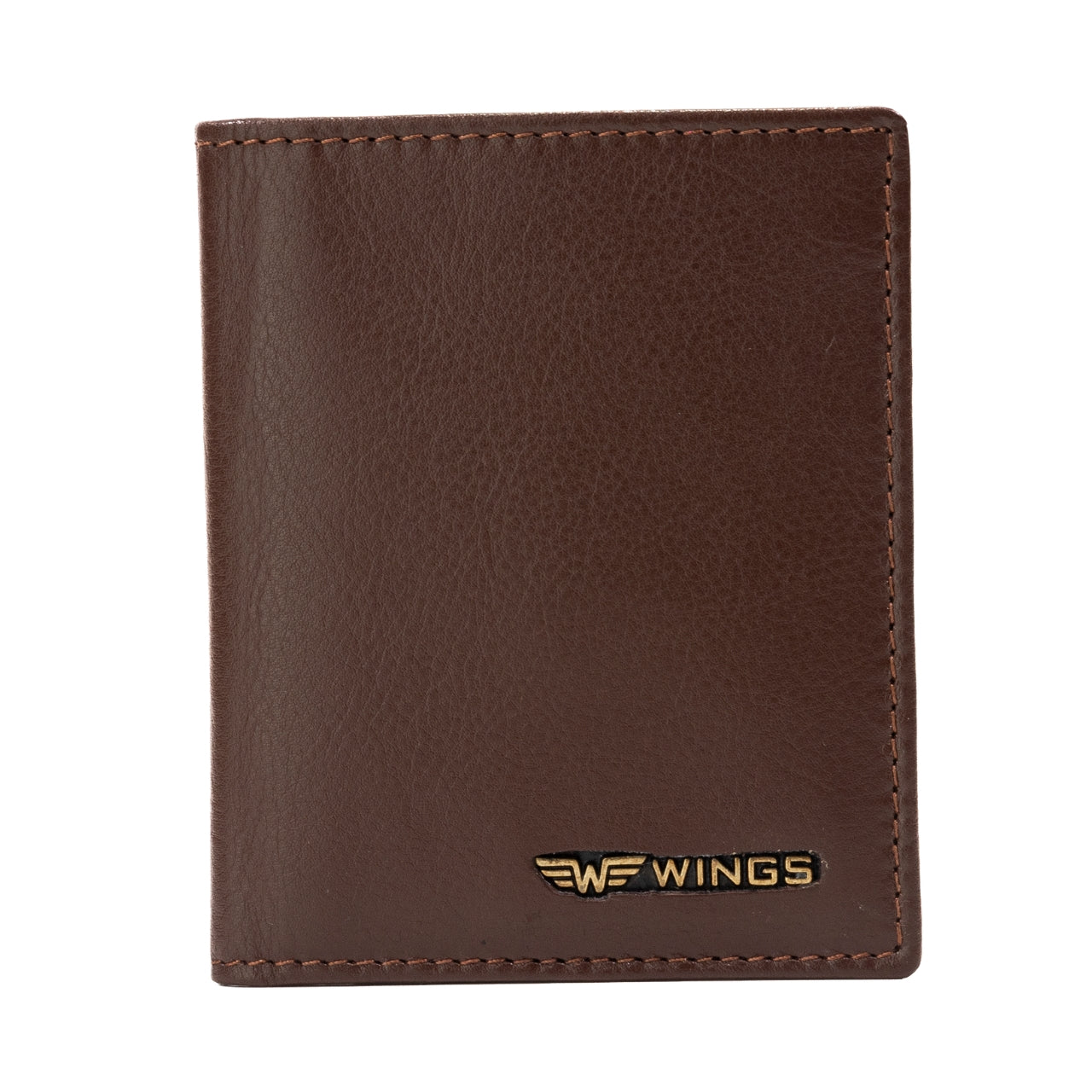 WINGS kartes turētājs no dabīgās ādas brūnā krāsā