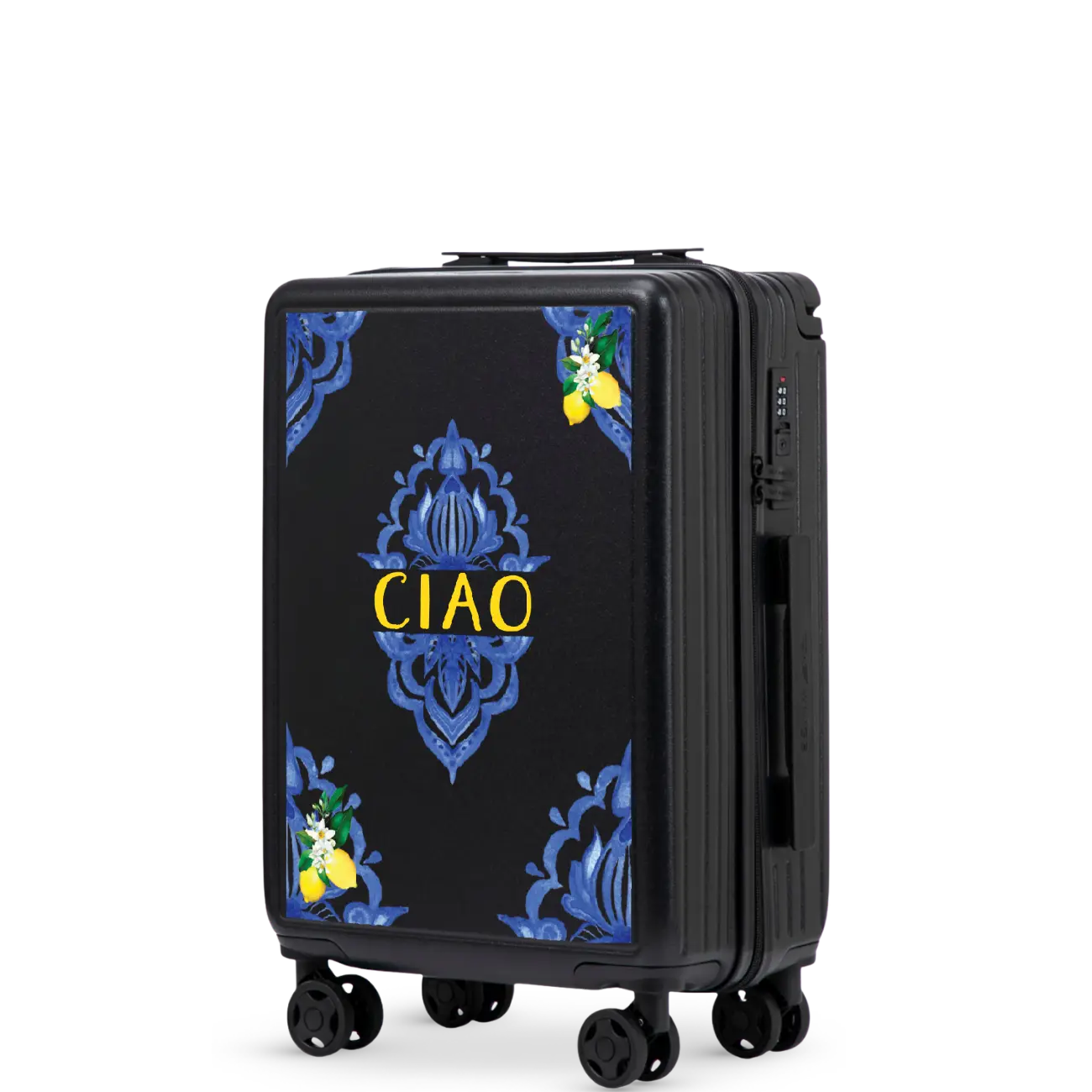 Walizka kabinowa Wings ABS+ 20" Customized BLACK CIAO customized