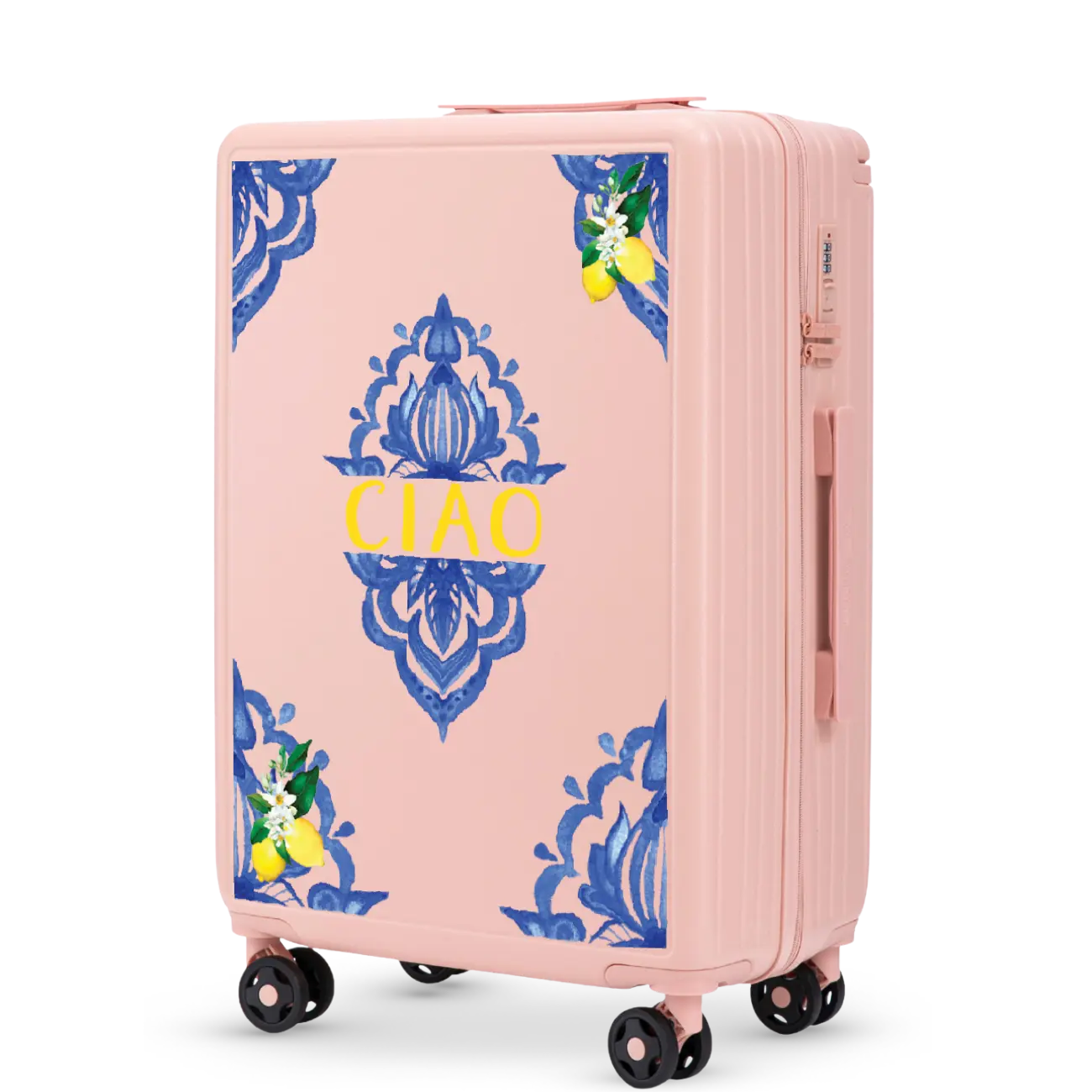 Walizka średnia Wings ABS+ 24" Customized SOFT PINK CIAO customized