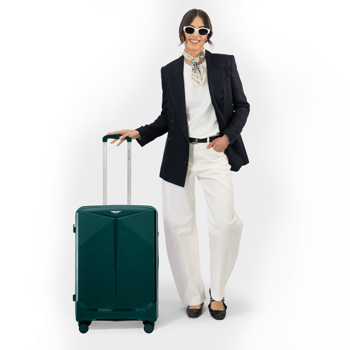 Mittlerer Koffer Wings COCKATIEL Polypropylen 24" Dunkelgrün