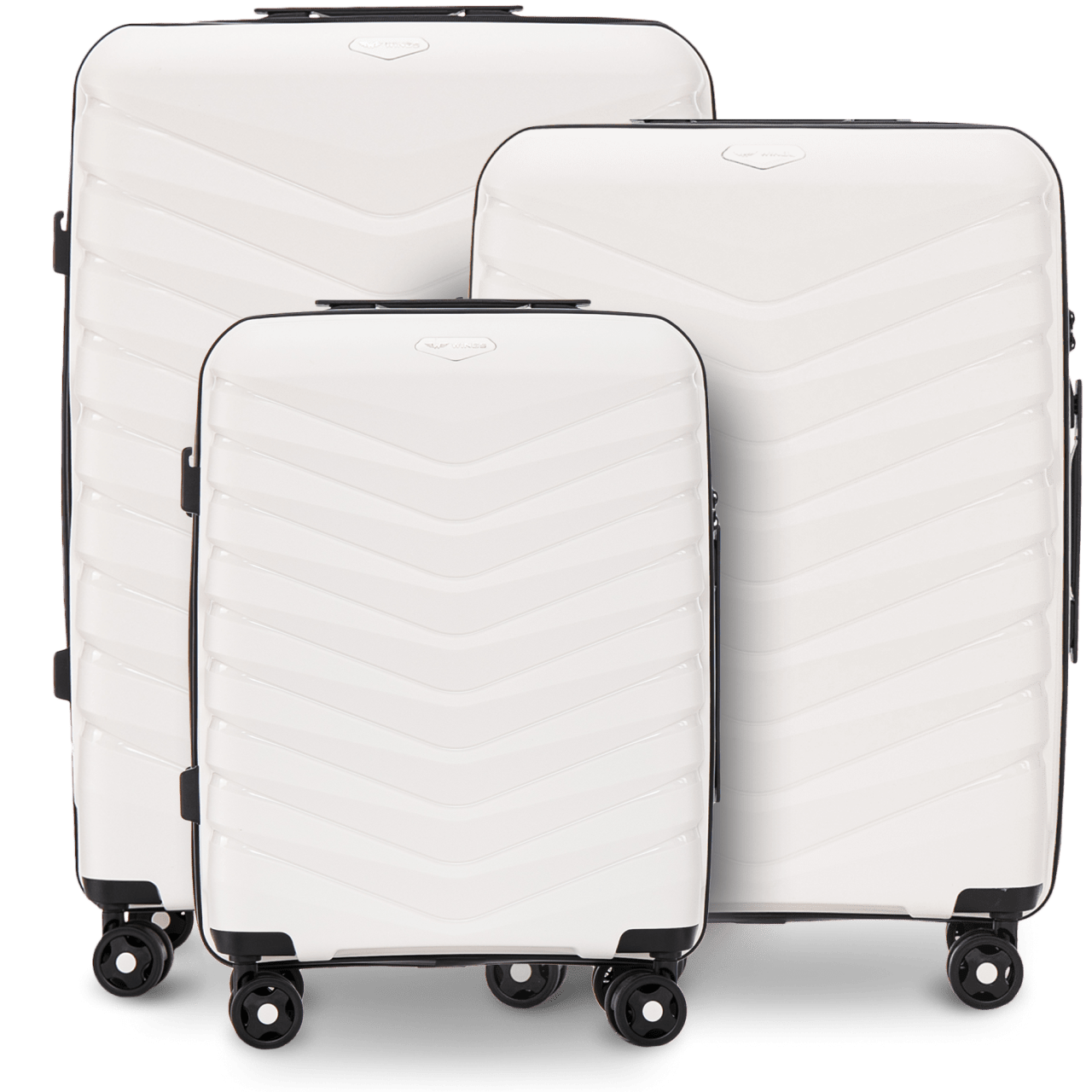 Zestaw 3 walizek Wings PHOENIX polipropylen WHITE PHOENIX COLLECTION
