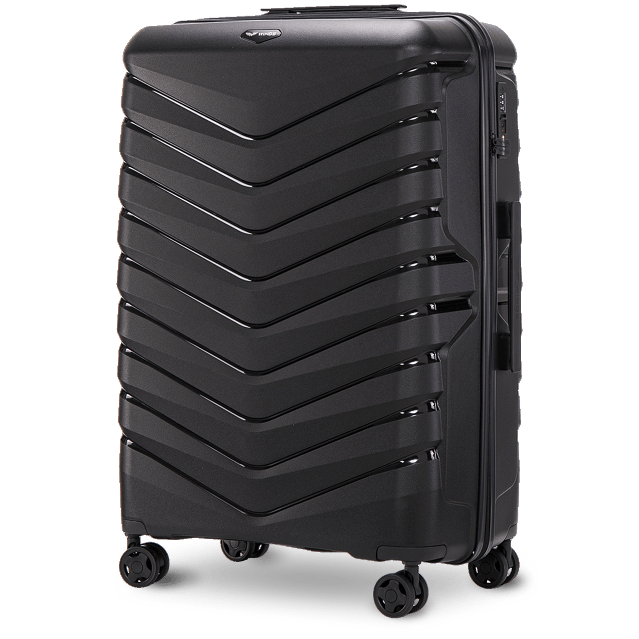 Large suicase Wings PHOENIX polypropylene 28" BLACK