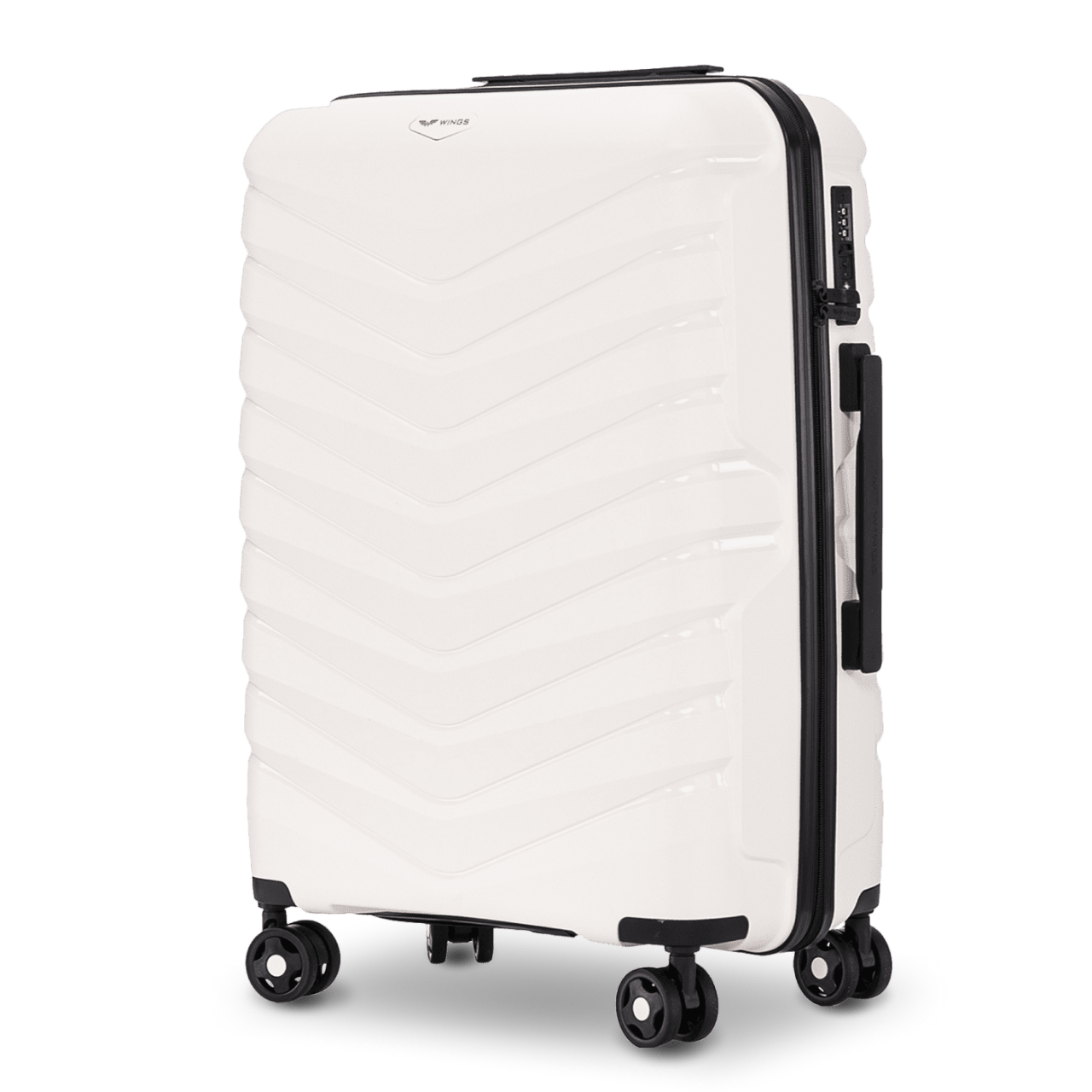 Mittlerer Koffer Wings PHOENIX Polypropylen 24" WEISS