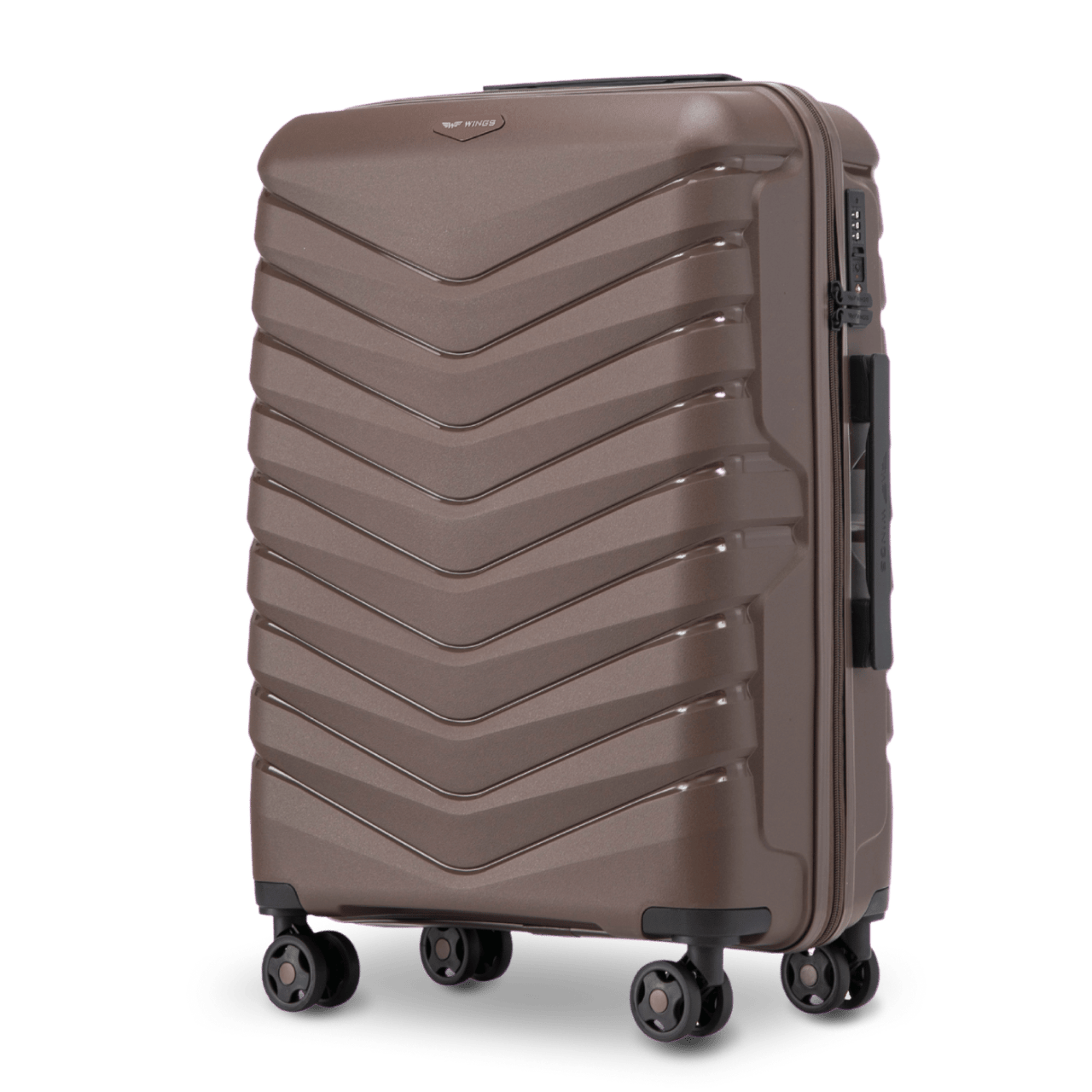 Walizka średnia Wings PHOENIX polipropylen 24" BROWN PHOENIX COLLECTION