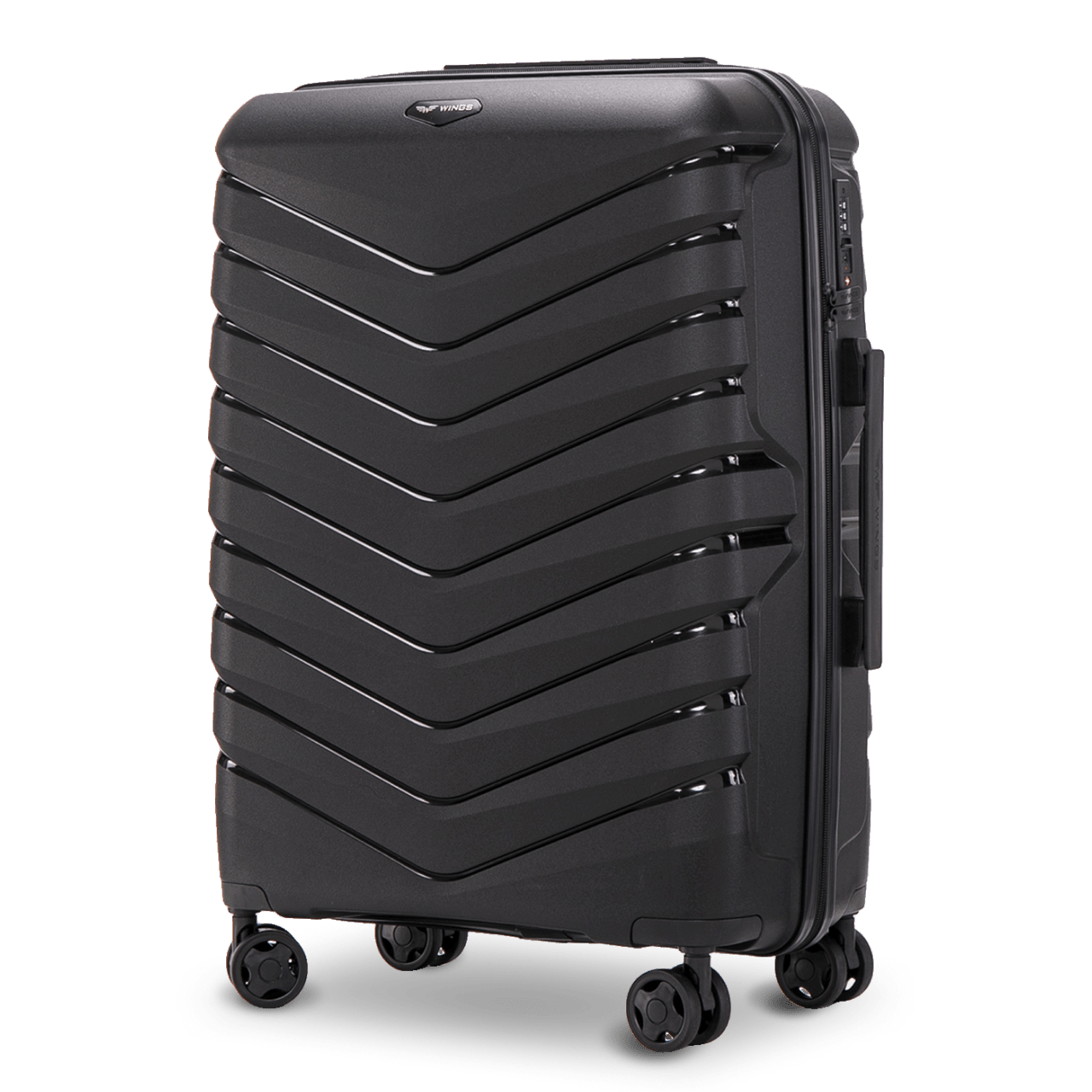 Walizka średnia Wings PHOENIX polipropylen 24" BLACK PHOENIX COLLECTION