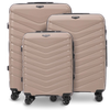 Set de 3 valize Wings PHOENIX 2.0 polipropilenă ȘAMPAGNE