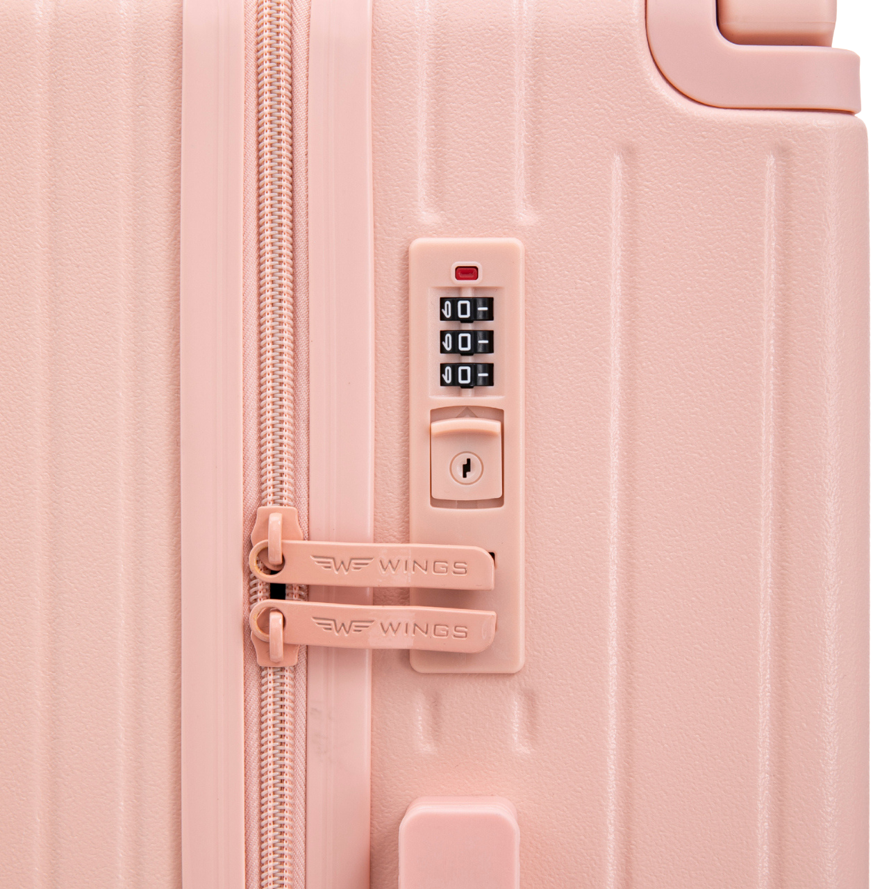 Waliză de cabină Wings ABS+ 20" personalizată ROZ SOFT POPIERSIE