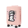 Waliză de cabină Wings ABS+ 20" personalizată ROZ SOFT POPIERSIE