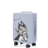Kabinový kufr Wings ABS+ 20" Přizpůsobený PASTEL MODRÝ MEOW
