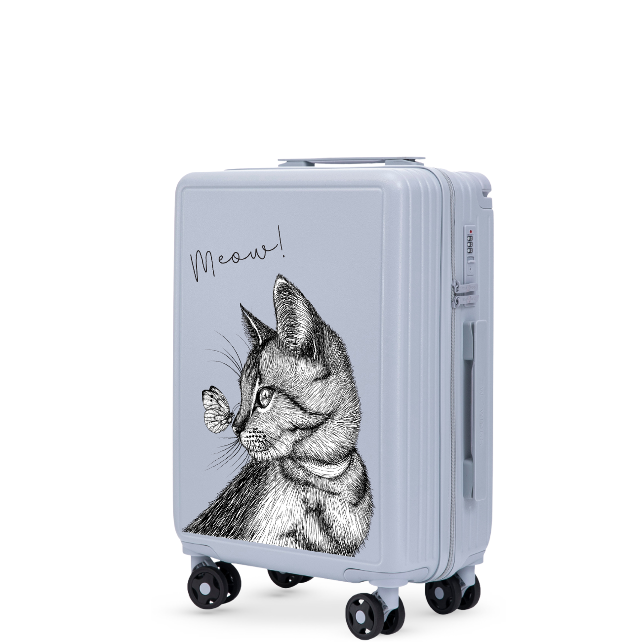 Куфар за ръчен багаж Wings ABS+ 20" Customized Пастелно син ZEUS (1) (1)