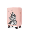 Wings ABS+ 20" käsimatkatavaralaukku räätälöity SOFT PINK MEOW