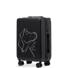 Wings ABS+ 20" handbagagekoffer Customized BLACK DOG