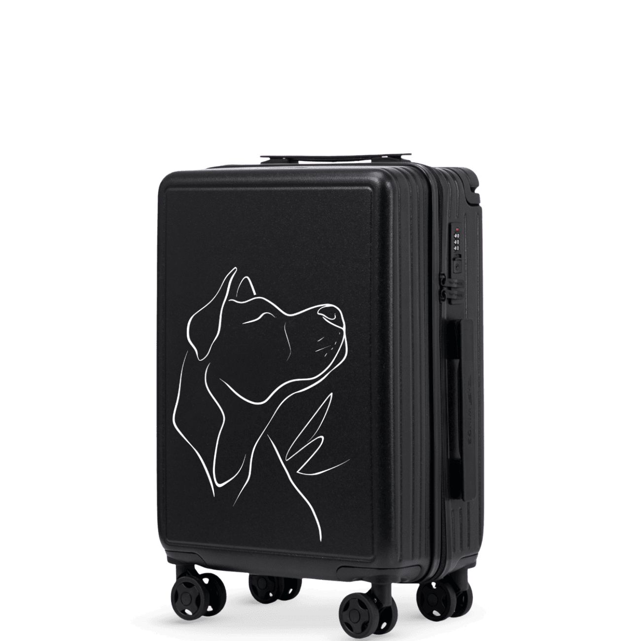 Walizka kabinowa Wings ABS+ 20" Customized BLACK DOG customized