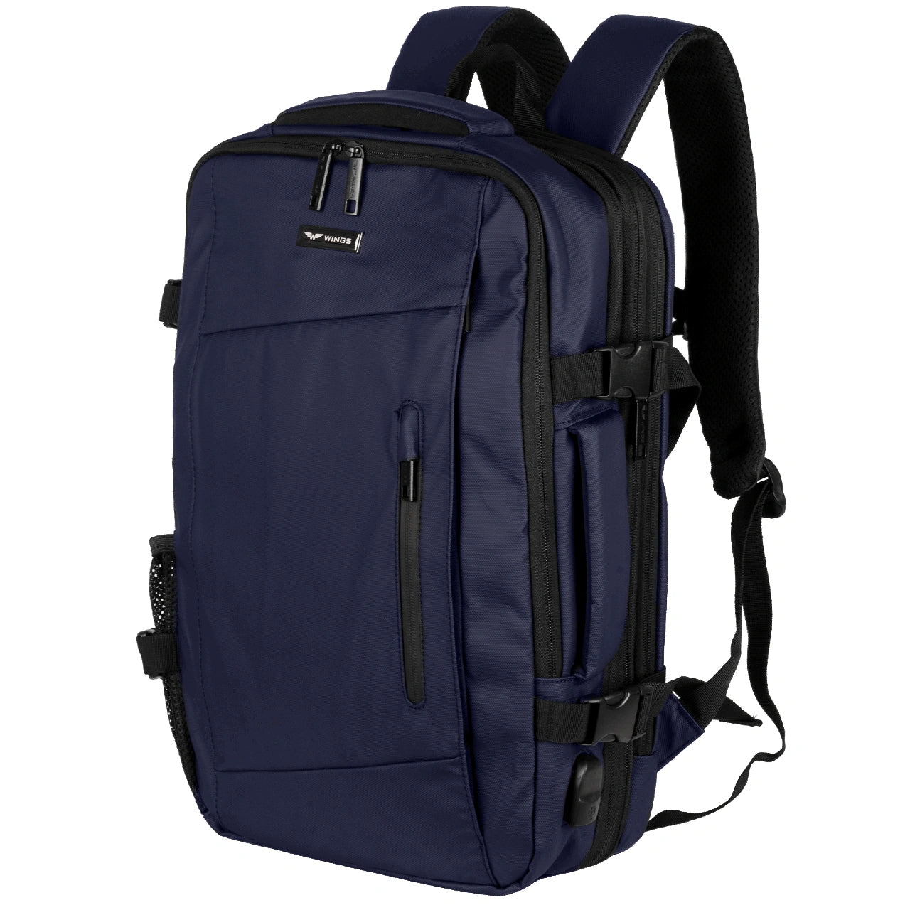 Wielofunkcyjny plecak z poszerzeniem VIREO 002 - BLUE VIREO COLLECTION