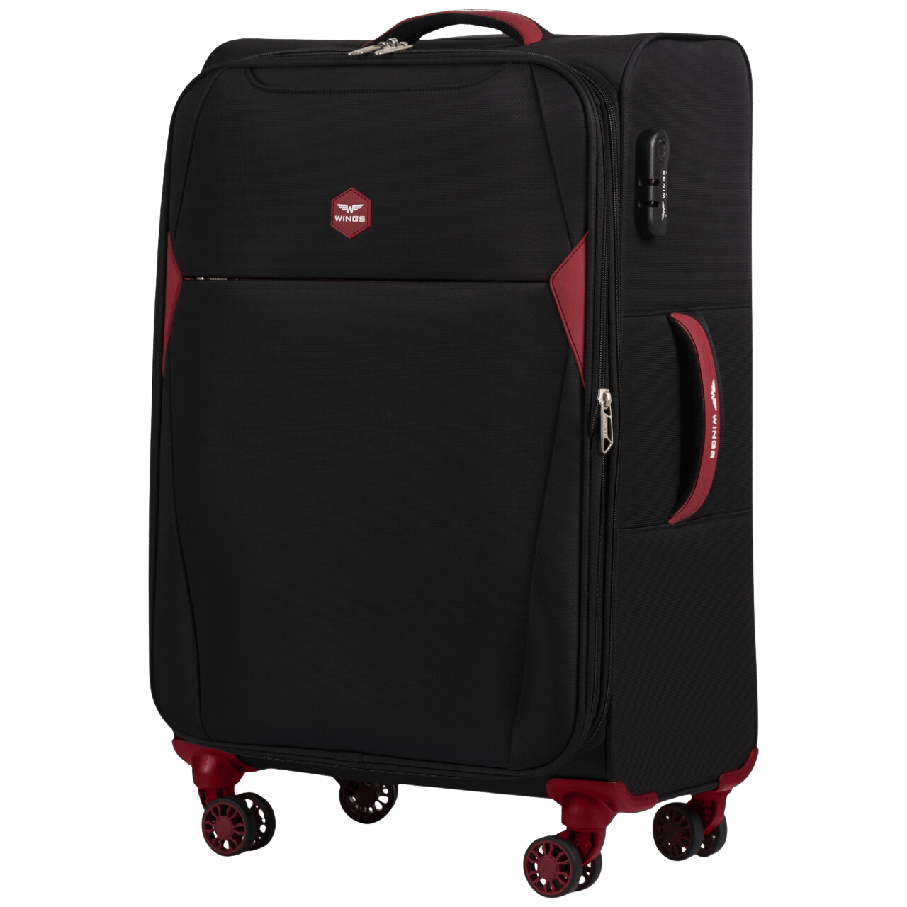 Mittlere weiche Reisetasche DIPPER Wings 24" SCHWARZ