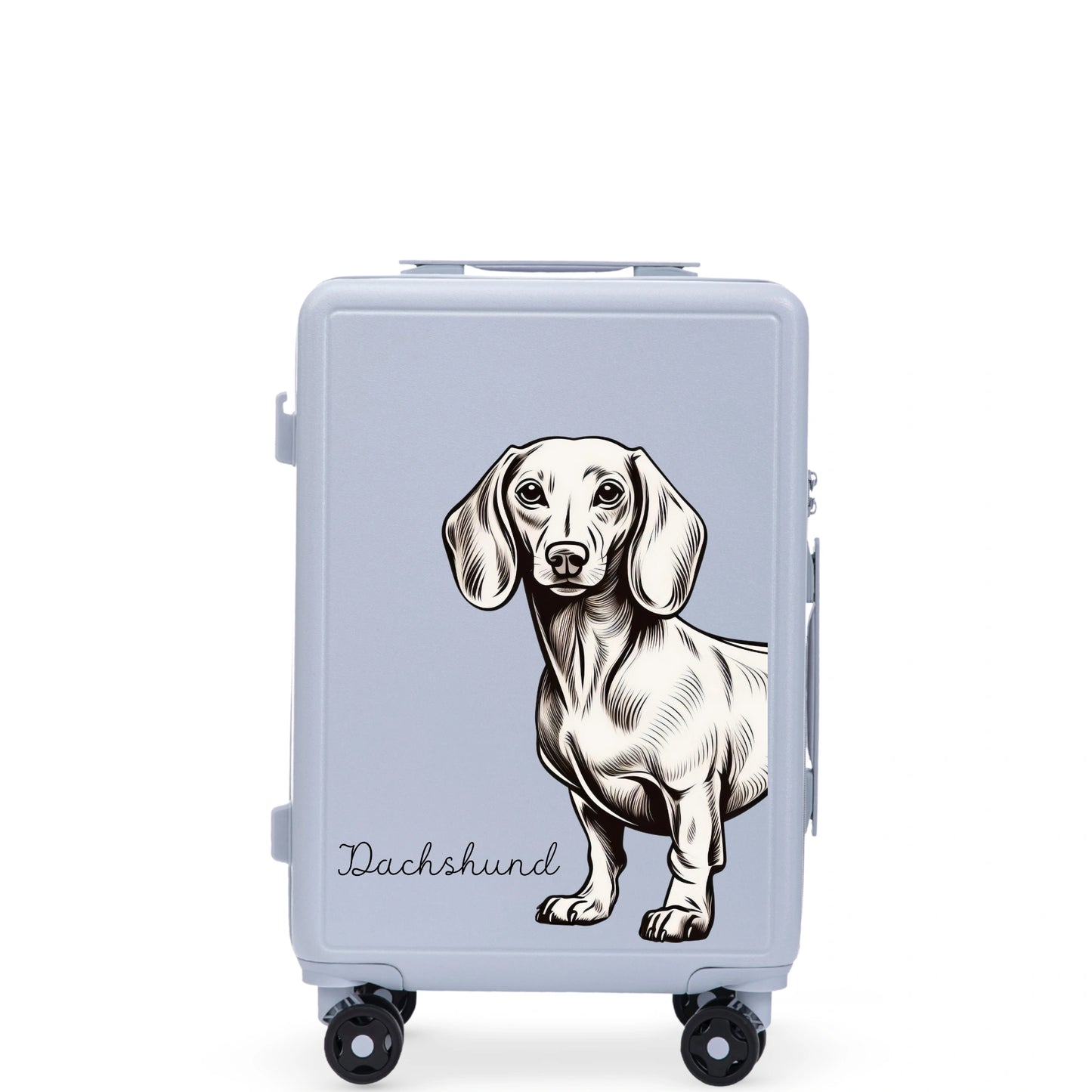 Кабинен куфар Wings ABS+ 20" Персонализиран ПАСТЕЛНО СИНЬО ДЖАМНИК