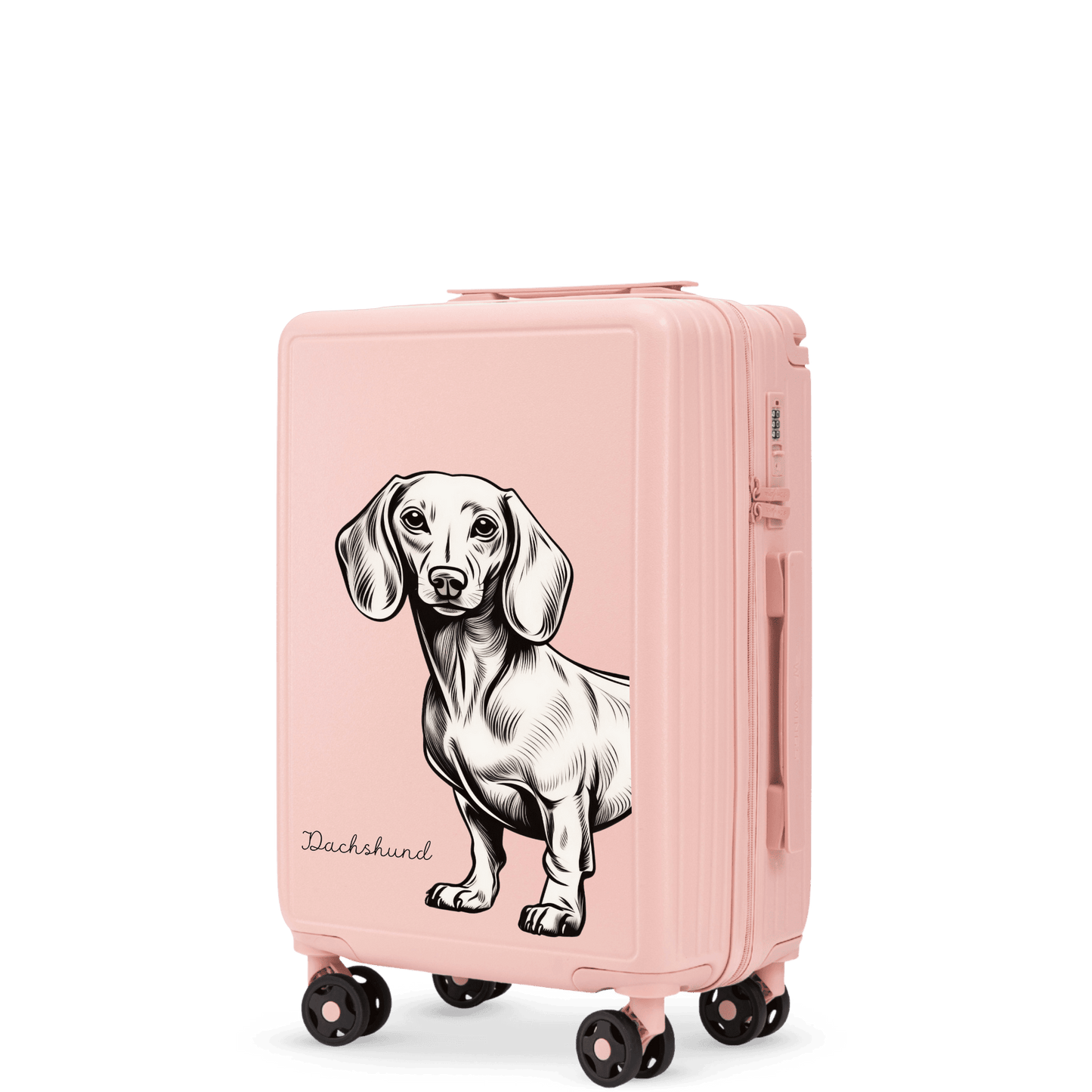 Walizka kabinowa Wings ABS+ 20" Customized SOFT PINK JAMNIK customized