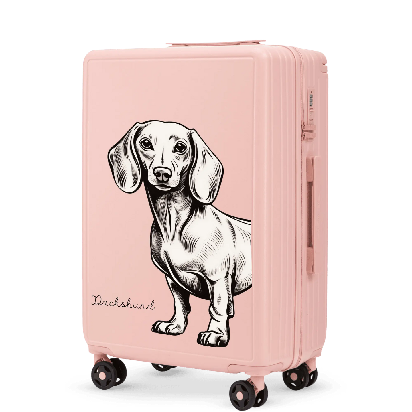 Walizka średnia Wings ABS+ 24" Customized SOFT PINK JAMNIK customized
