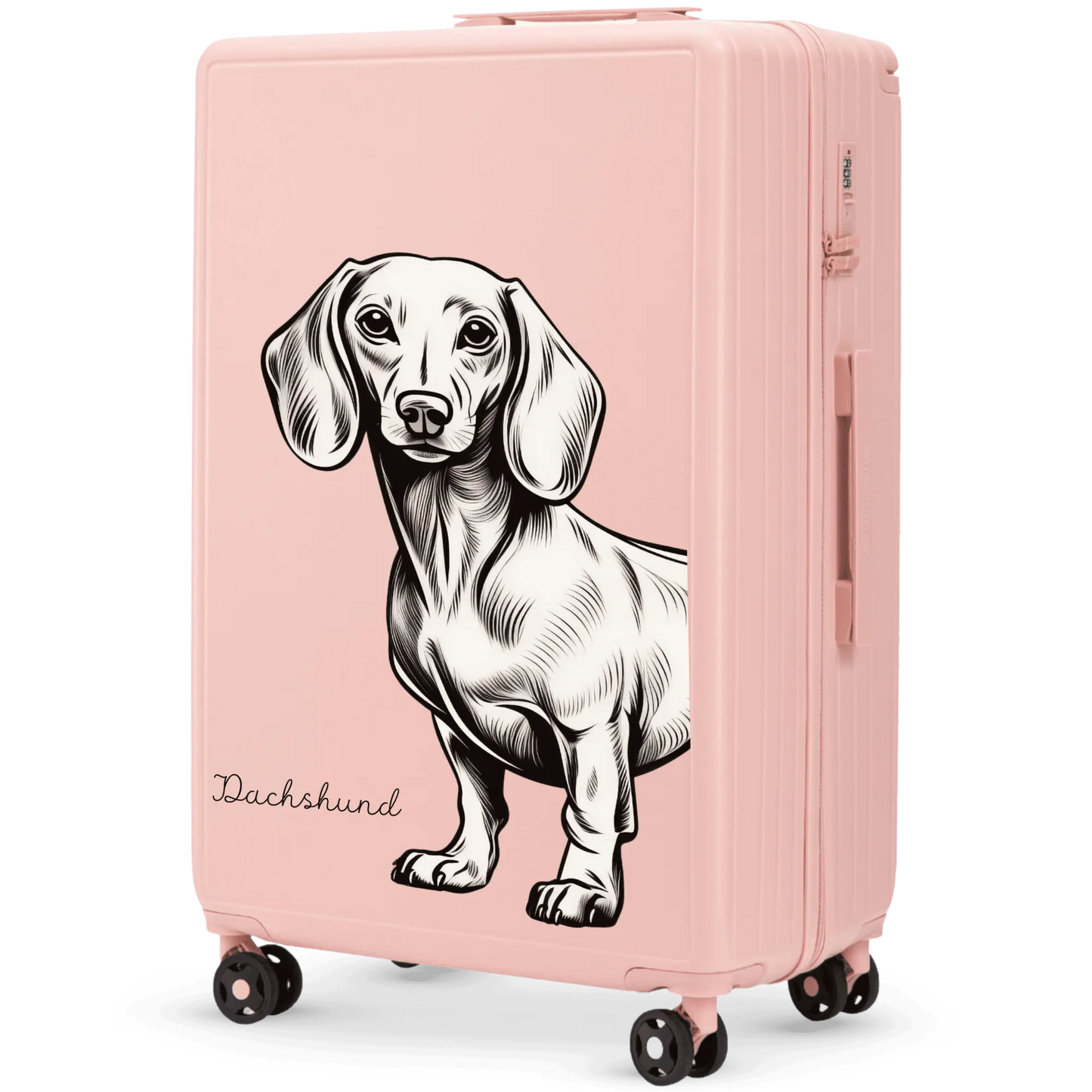 Walizka duża Wings ABS+ 28" Customized SOFT PINK JAMNIK customized