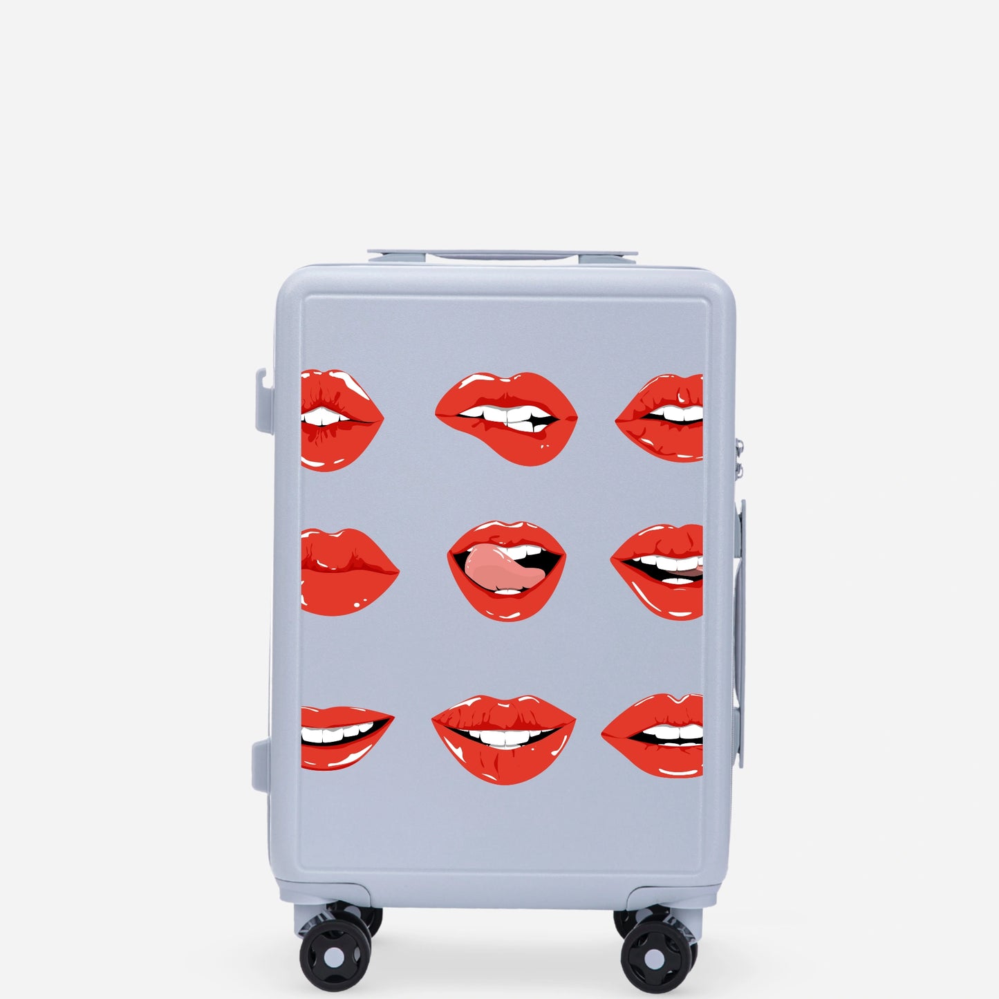 Waliză de cabină Wings ABS+ 20" Personalizată BUZE ALBASTRE PASTEL