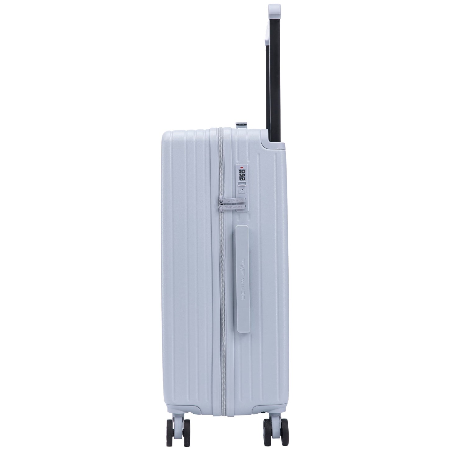 Waliză de cabină Wings ABS+ 20" Personalizată BUZE ALBASTRE PASTEL