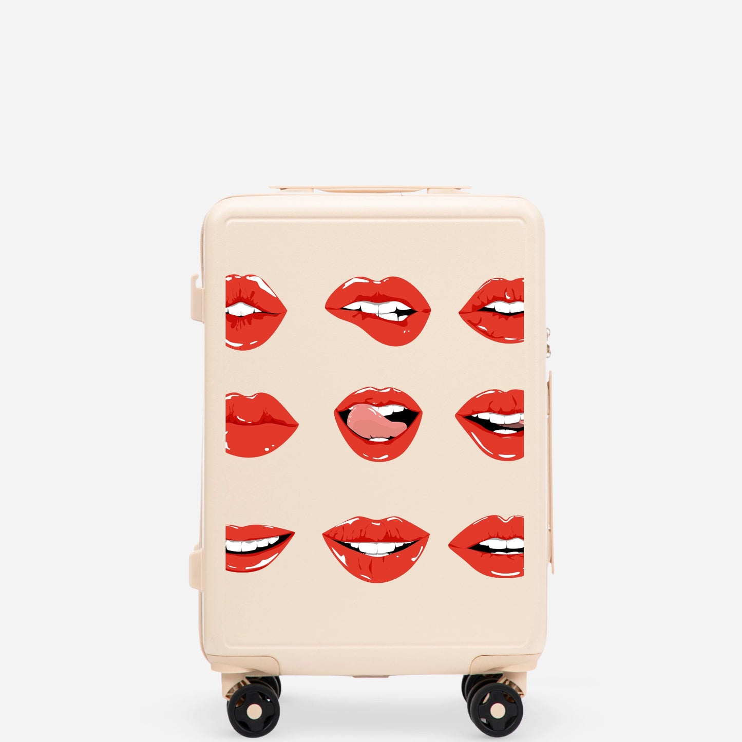 Waliză de cabină Wings ABS+ 20" personalizată DIRTY WHITE LIPS