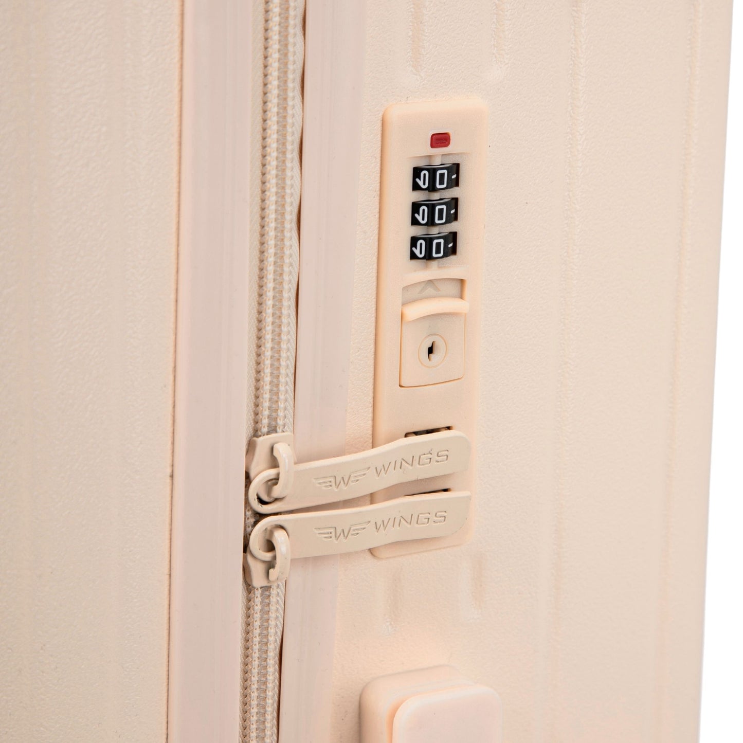 Waliză de cabină Wings ABS+ 20" personalizată DIRTY WHITE LIPS