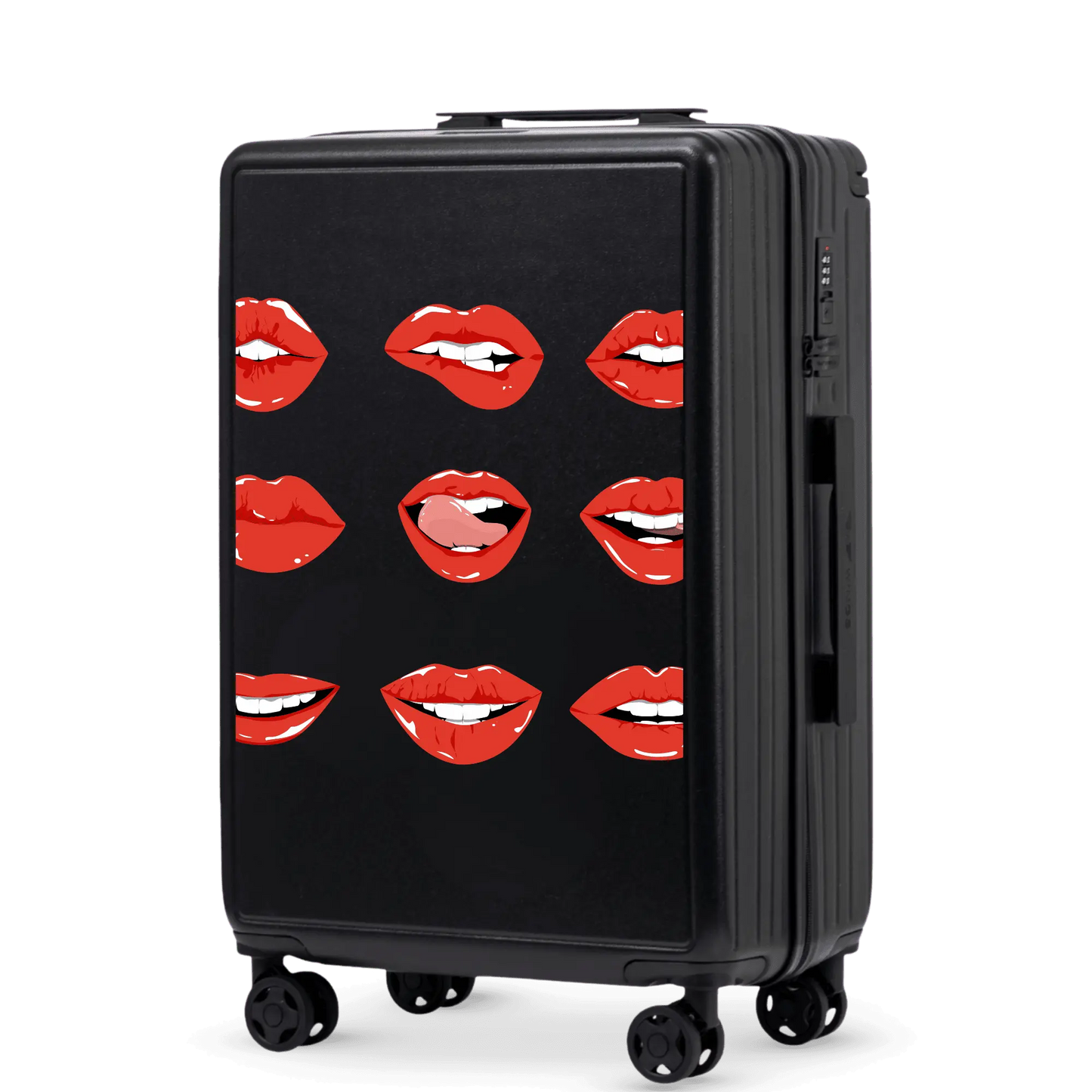 Walizka średnia Wings ABS+ 24" Customized BLACK LIPS customized