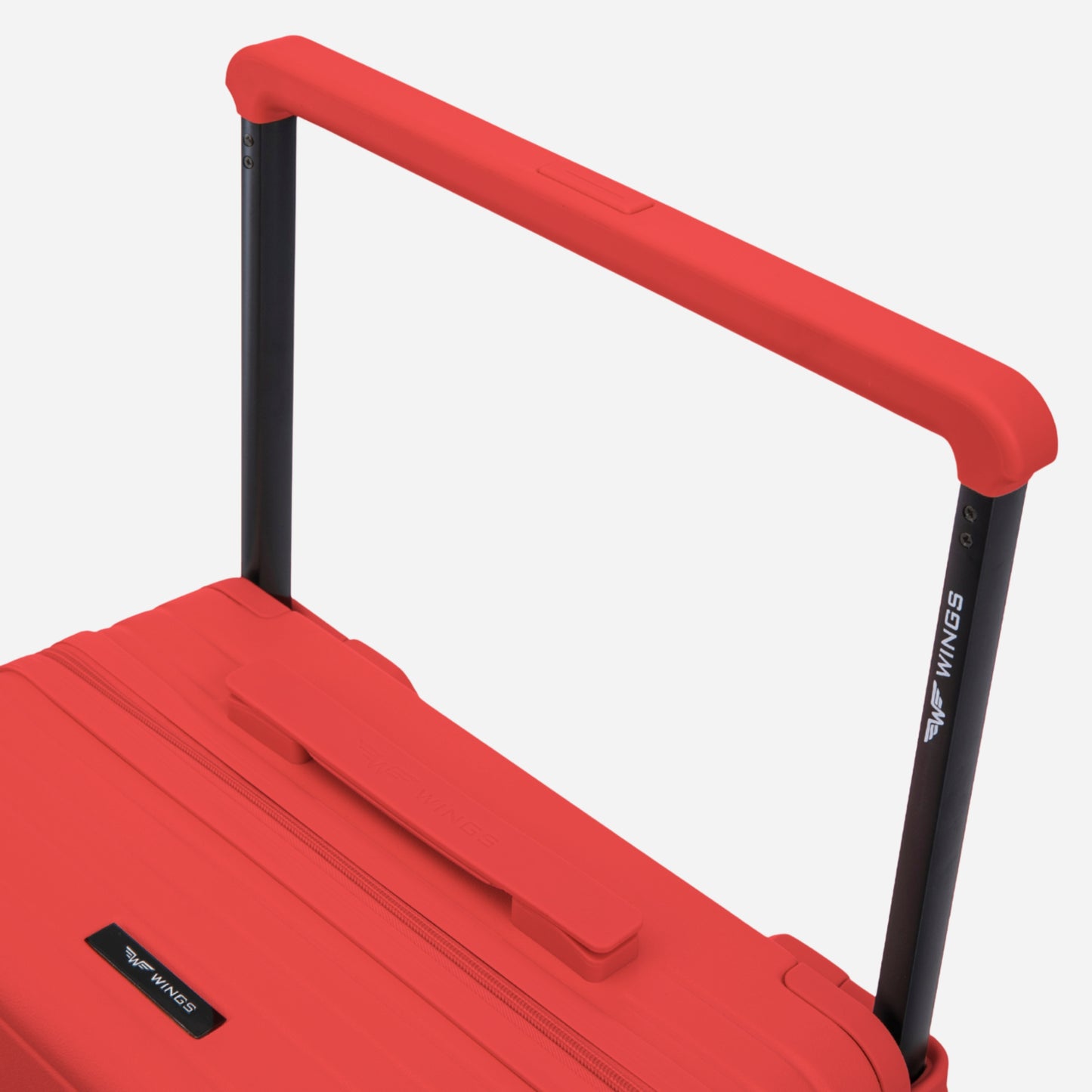 Кабинен куфар Wings ABS+ 20" Персонализиран ЧЕРВЕН ЦВЯТ
