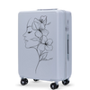 Keskmine kohver Wings ABS+ 24" kohandatud PASTELLSININE LILL