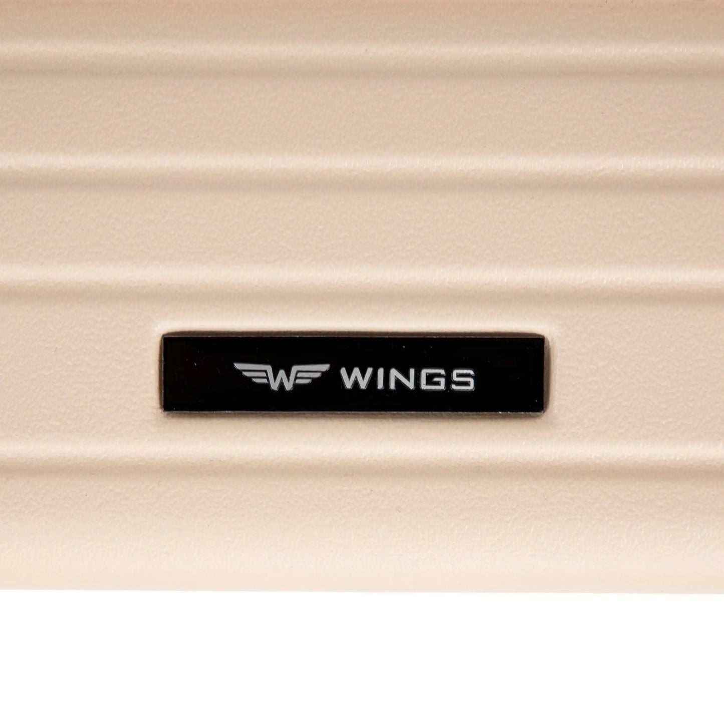 Walizka średnia Wings ABS+ 24" Customized DIRTY WHITE FLOWER customized
