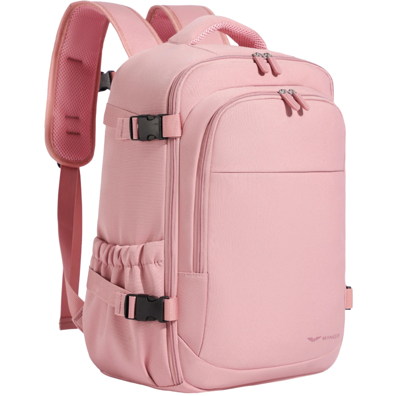 Plecak kabinowy WINGS bagaż podręczny Ryanair i Wizz Air, lekki plecak podróżny PINK CABIN BACKPACK