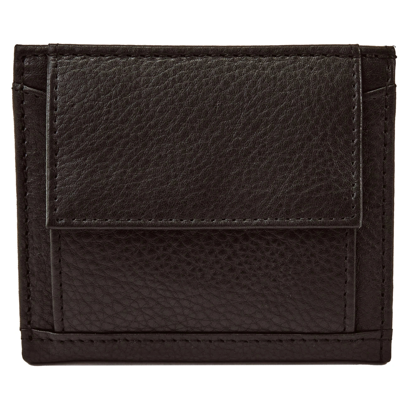 Mały portfel damski WINGS ze skóry naturalnej Black LEATHER COLLECTION