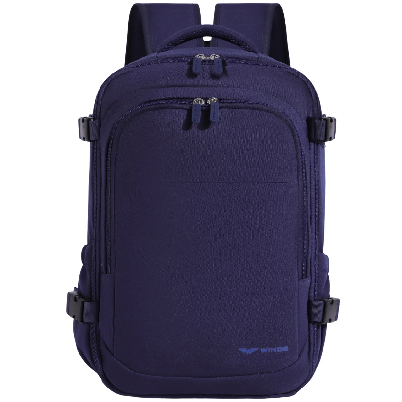 Plecak kabinowy WINGS bagaż podręczny Ryanair i Wizz Air, lekki plecak podróżny BLUE CABIN BACKPACK