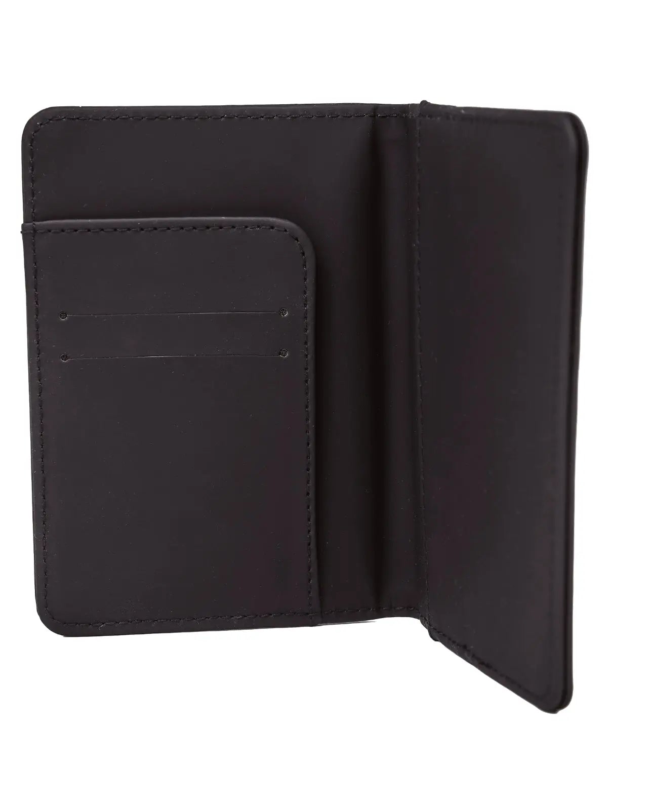 Etui na paszport i identyfikator do bagażu - elegancki zestaw podróżny z PU leather BLACK TRAVEL MUST HAVE