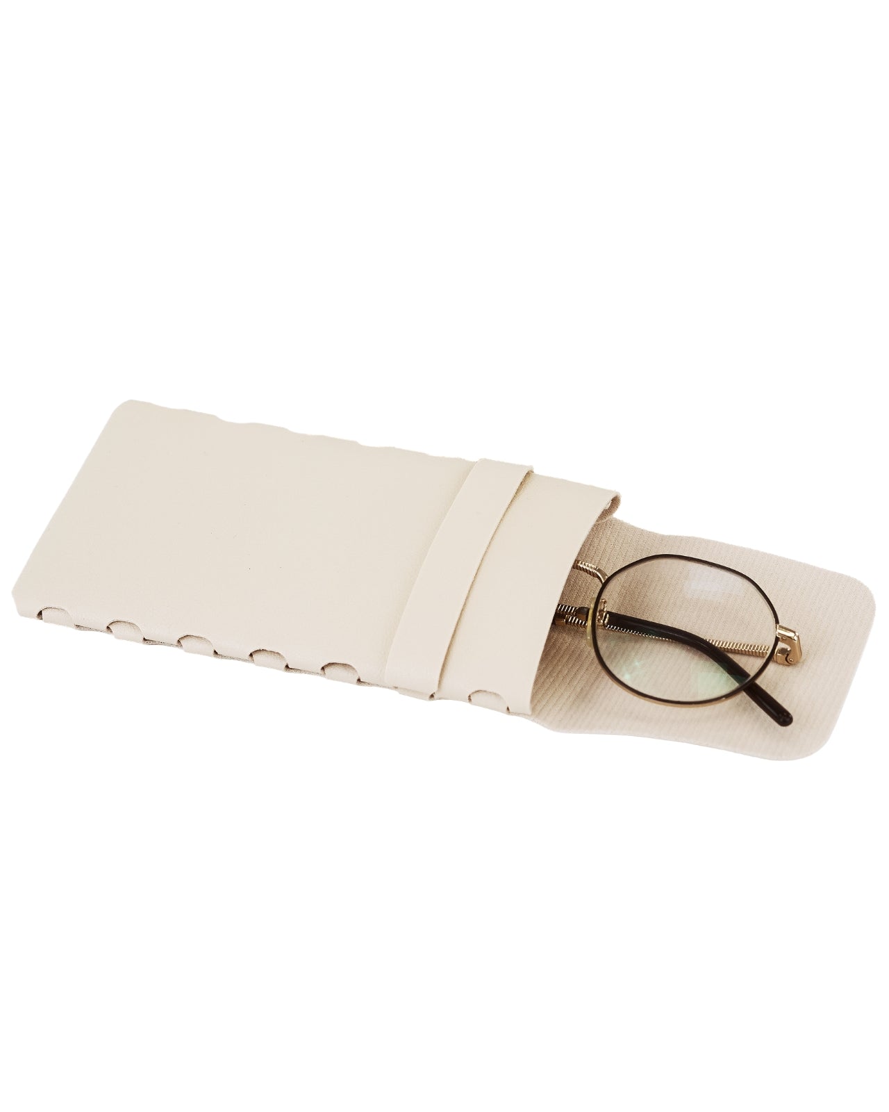 Pokrowiec na okulary WINGS zamykany na klapkę - BEIGE TRAVEL MUST HAVE