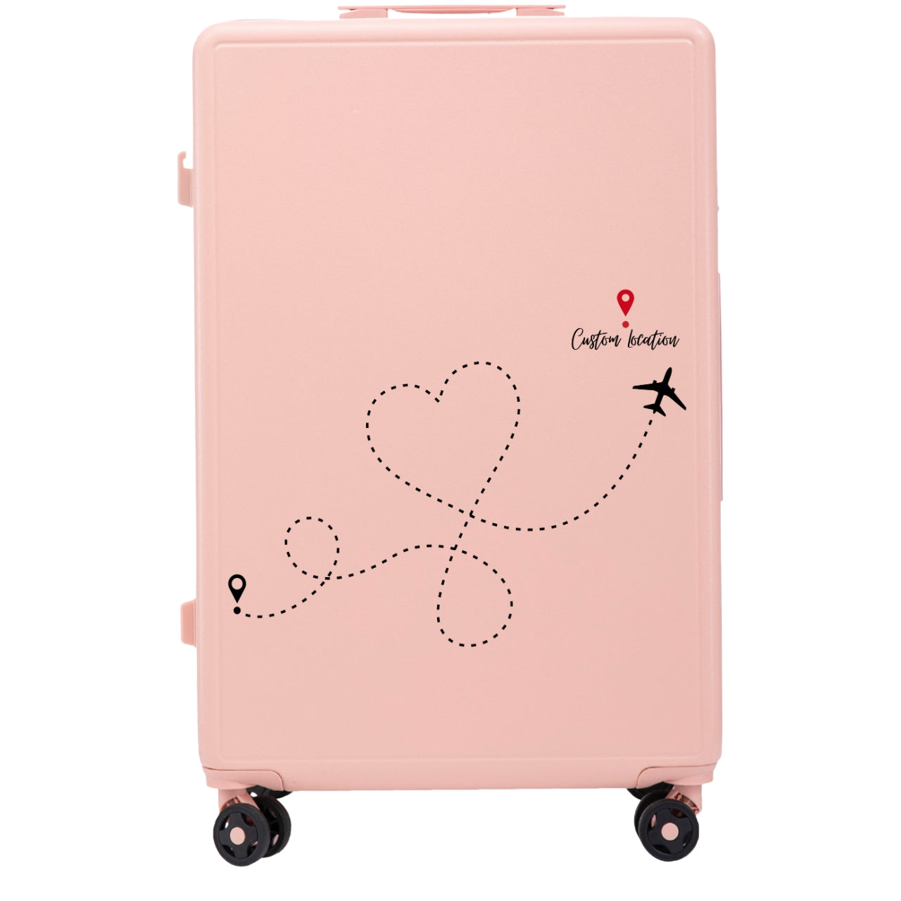 Handgepäckkoffer Wings ABS+ 20" individuell gestaltet SOFT PINK TRAVEL