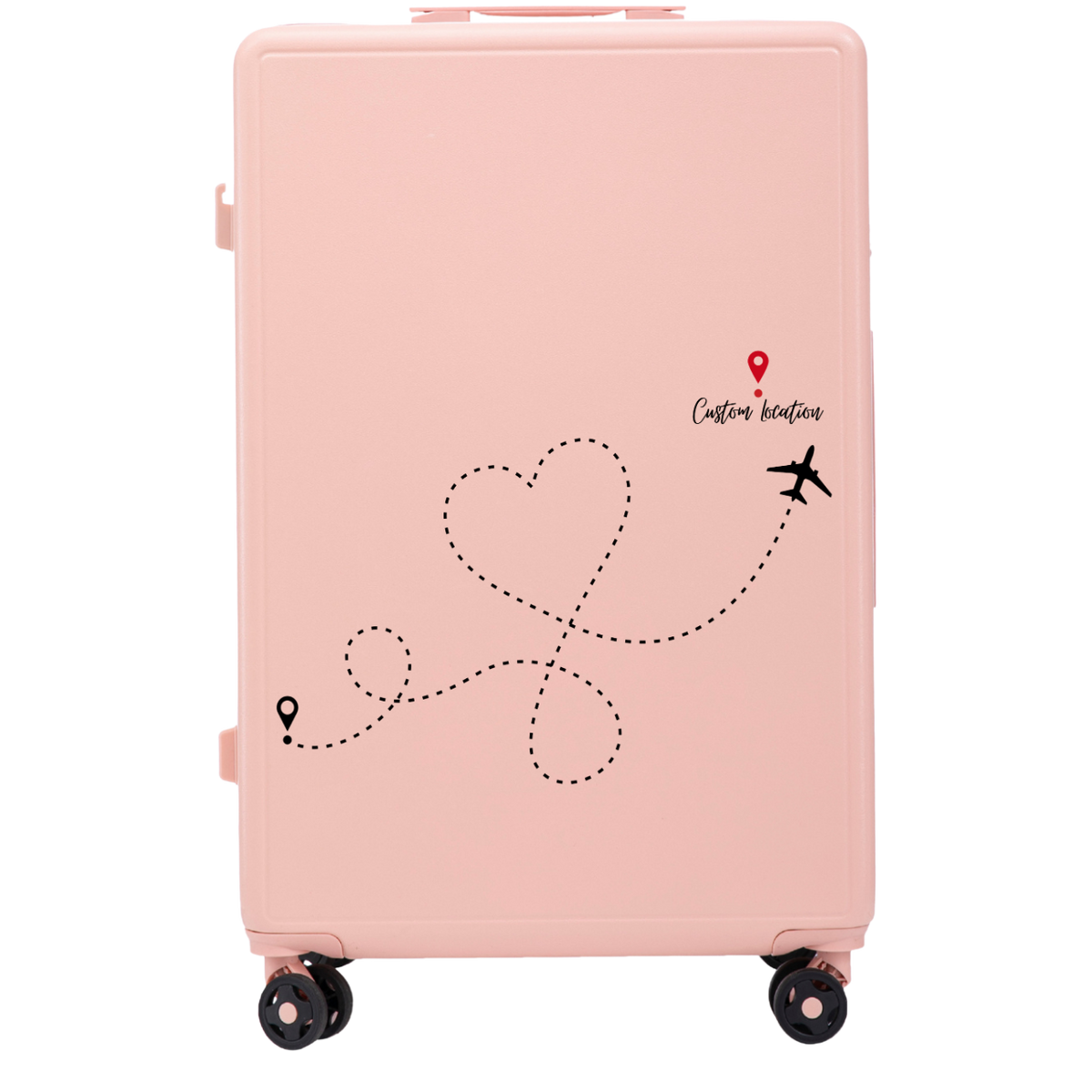 Μεγάλη βαλίτσα Wings ABS+ 28" Customized ΑΠΑΛΟ ΡΟΖ TRAVEL