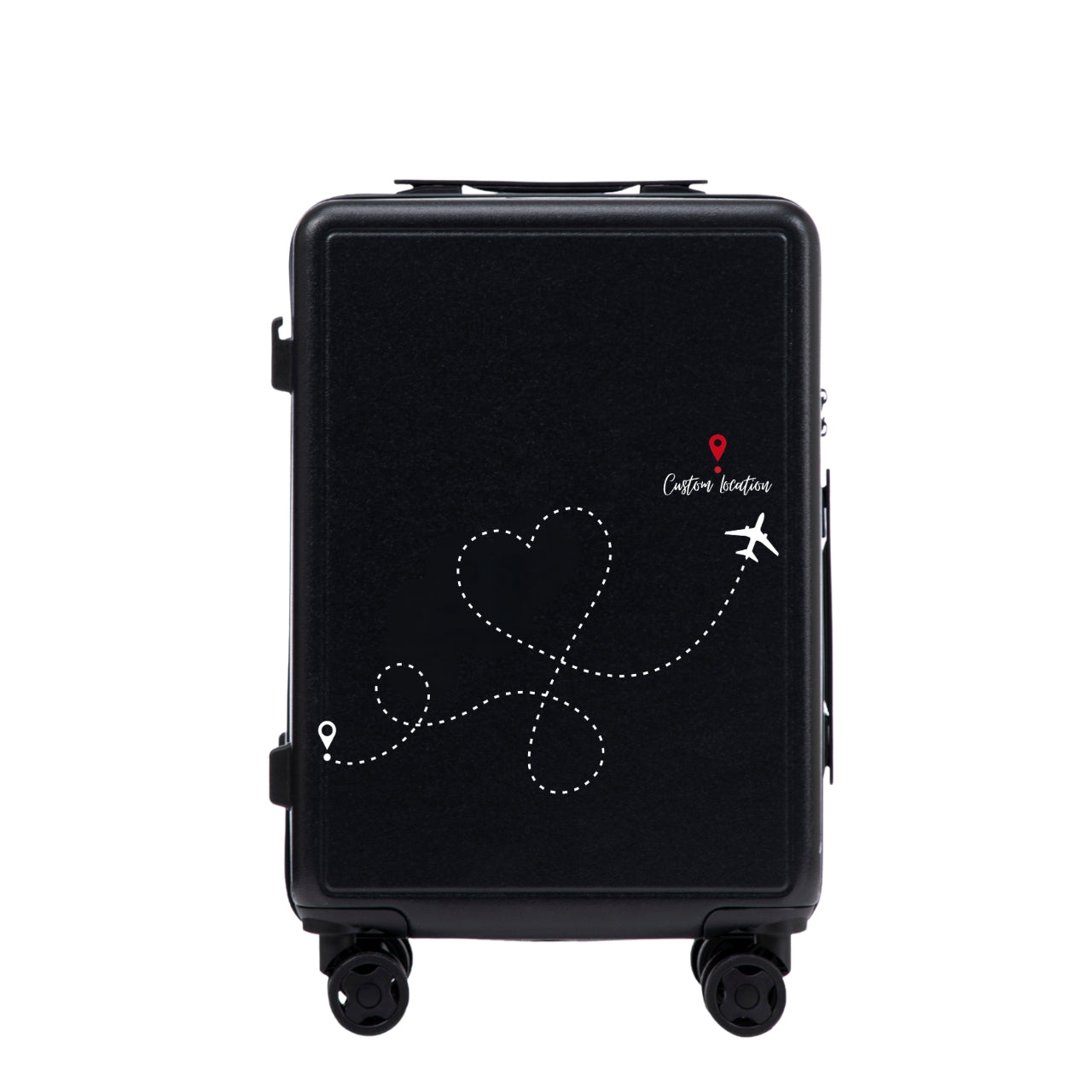 Кабинен куфар Wings ABS+ 20" персонализиран BLACK TRAVEL