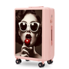 Середня валіза Wings ABS+ 24" Customized SOFT PINK CHERRY
