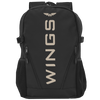 WINGS Jugend-Schulrucksack 23 l für 17-Zoll-Laptops mit Seitentaschen, SCHWARZ