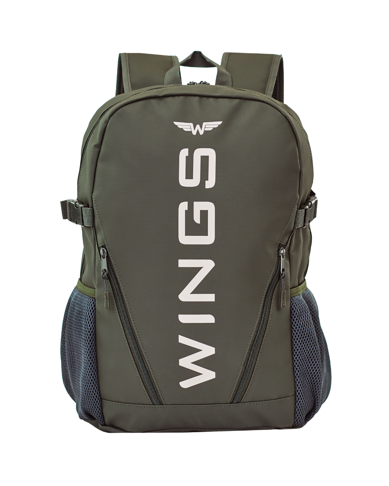 Молодіжний шкільний рюкзак WINGS 23 л для ноутбука 17 дюймів із бічними кишенями GREEN