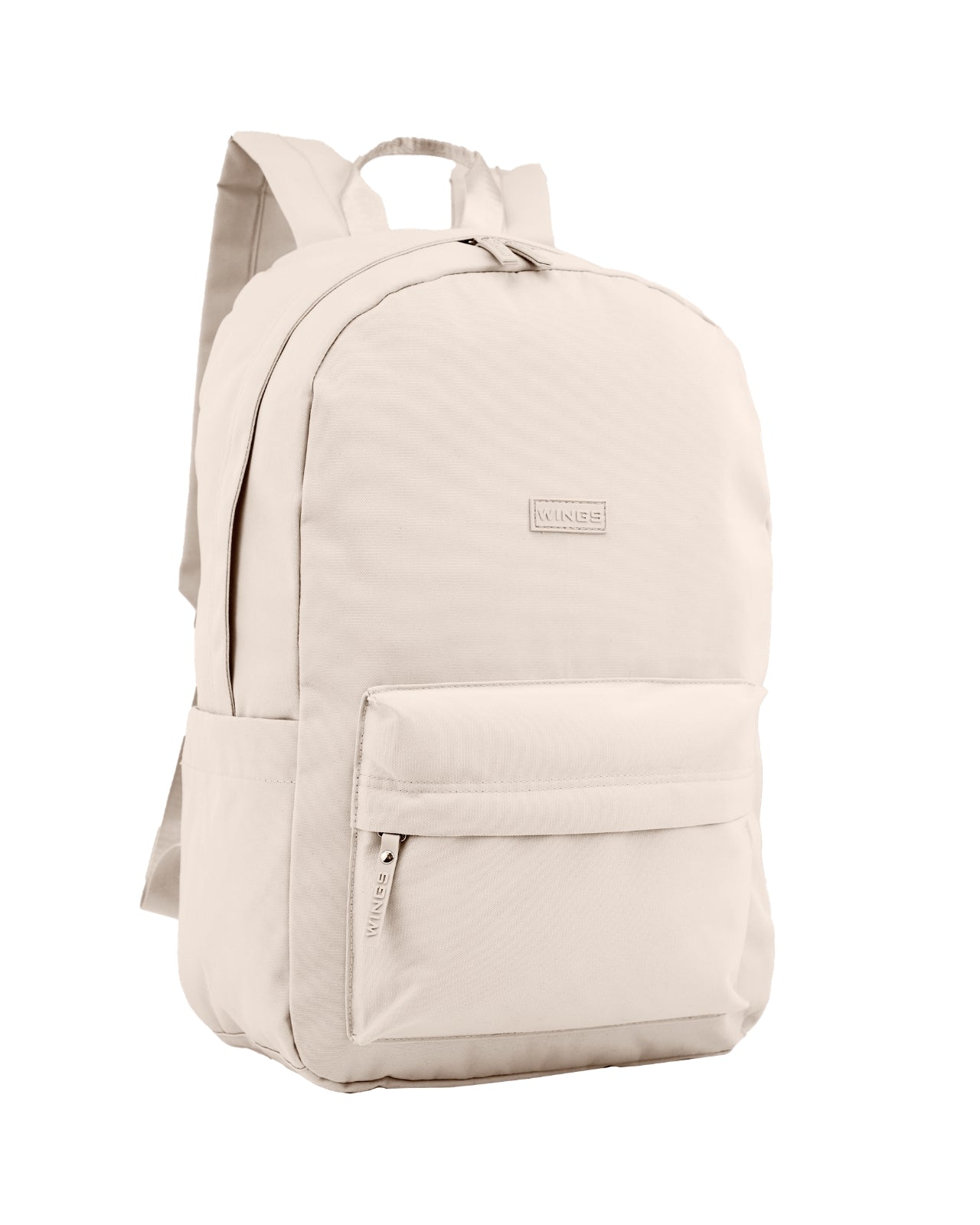 Lightweight WINGS school backpack for a 17-inch laptop, 21L, for school and university, BEIGE