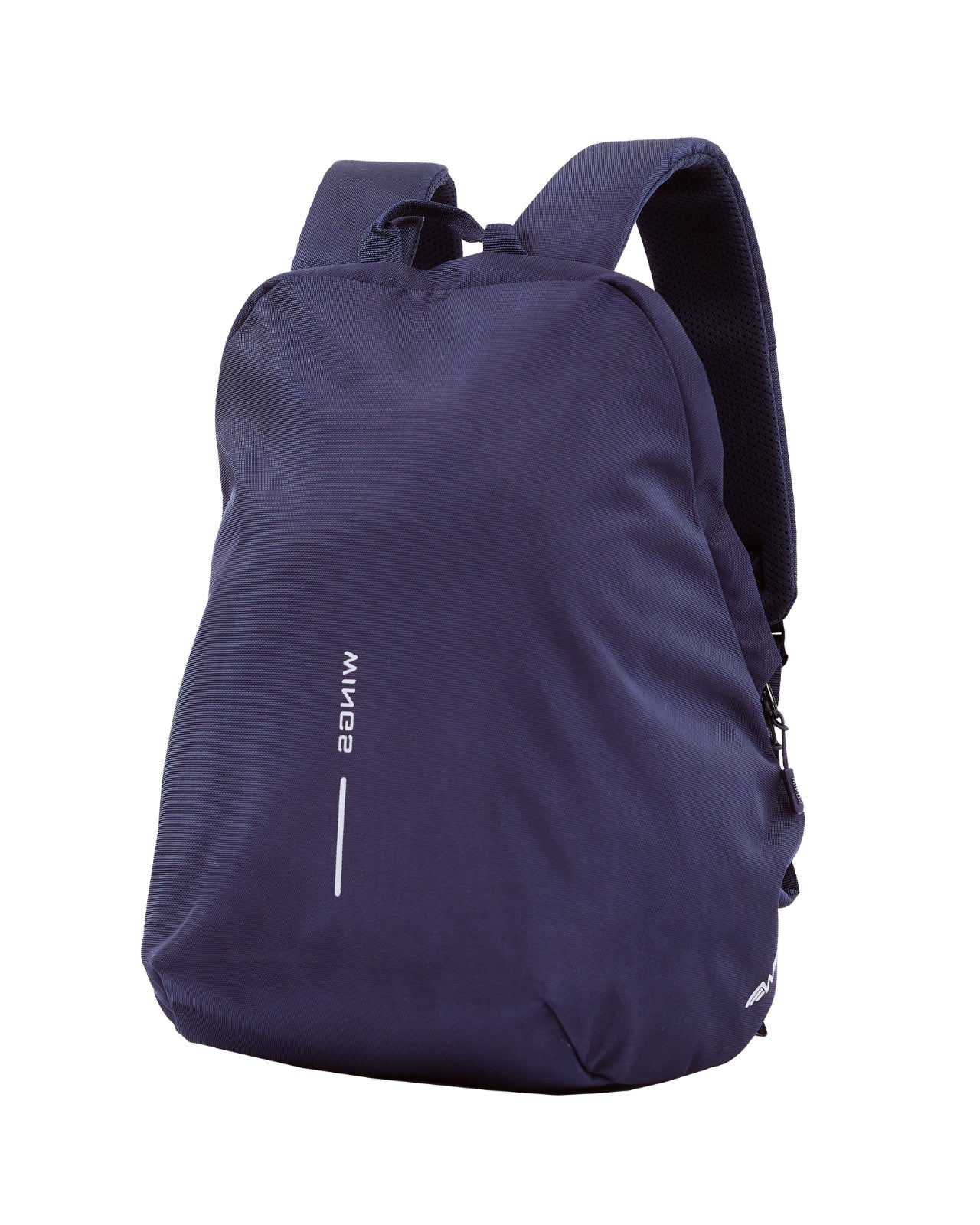 WINGS 24L expandable school backpack for a 15.6-inch laptop, for school and university, NAVY BLUE