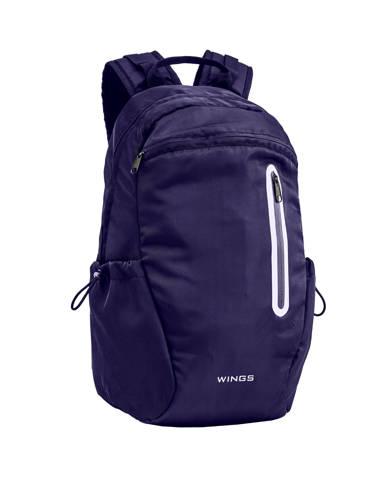 WINGS skoletaske 24 L til 15,6-tommers laptop med reflekser og A4-organizer, marineblå