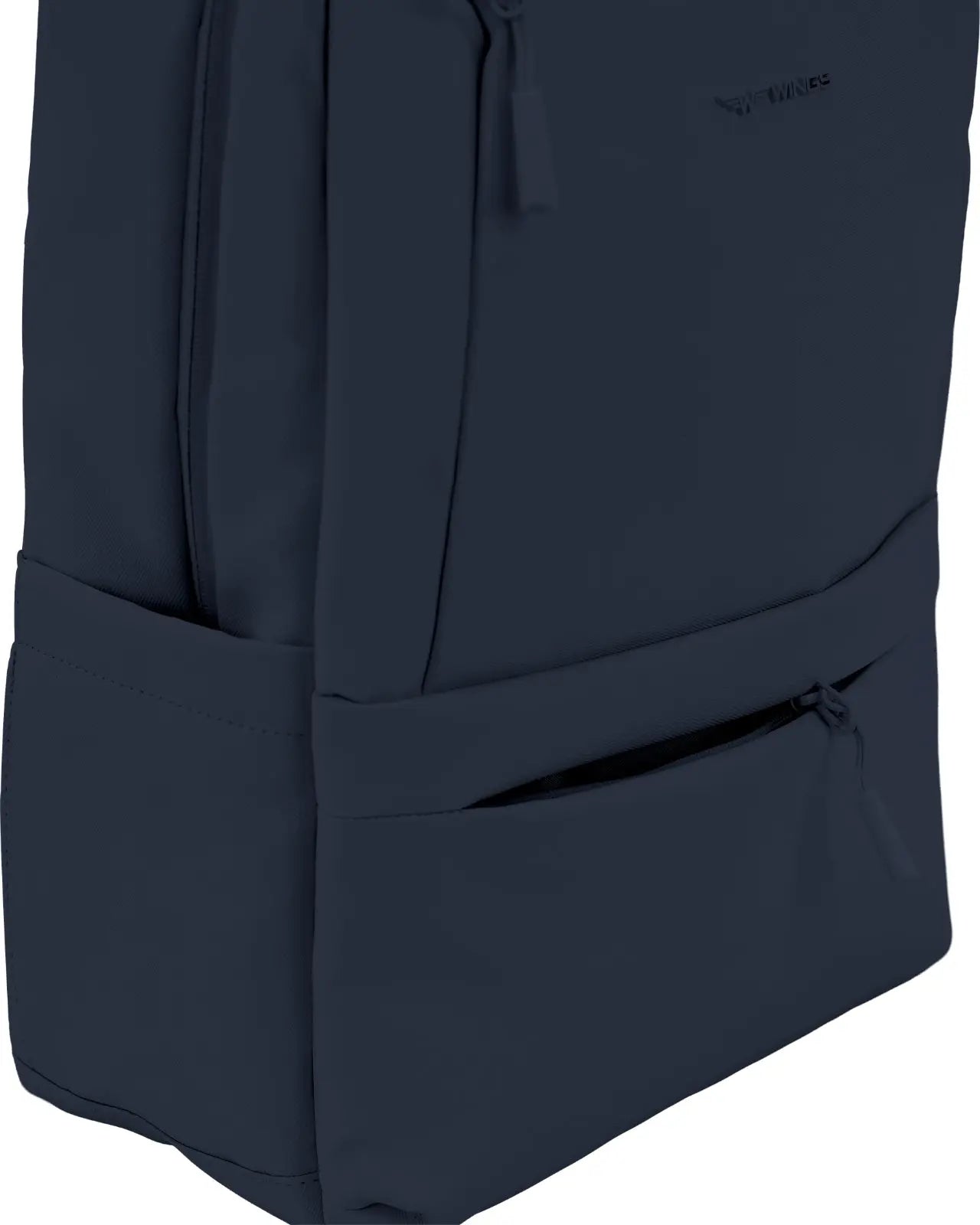 Plecak kabinowy WINGS CBP003 bagaż z kieszenią na laptop i systemem wentylacji pleców DARK BLUE CABIN BACKPACK