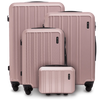 4 lagaminų rinkinys WINGS HARRIER S M L + kosmetinė ROSE GOLD