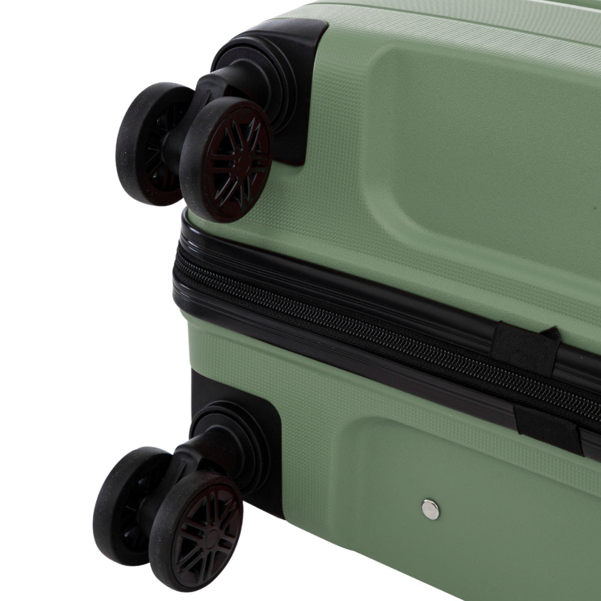 Wings HAWFINCH 3.0 set of 3 polypropylene suitcases BLACKISH GREEN