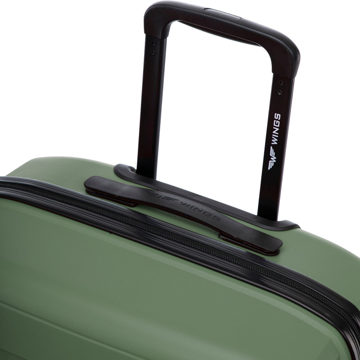 Wings HAWFINCH 3.0 set of 3 polypropylene suitcases BLACKISH GREEN